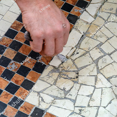 Mosaic Floor Repairs